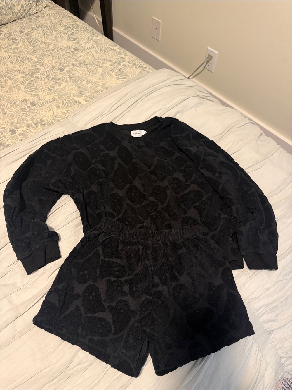 June + Grey Ghost Terry Sweat Short Set